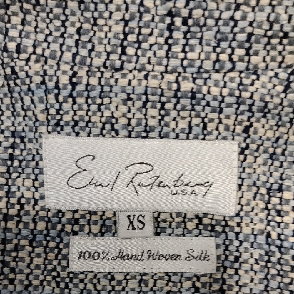 Vintage‎ Silk Gray Blazer Jacket. High End Designer Piece Size Large - Picture 7 of 8